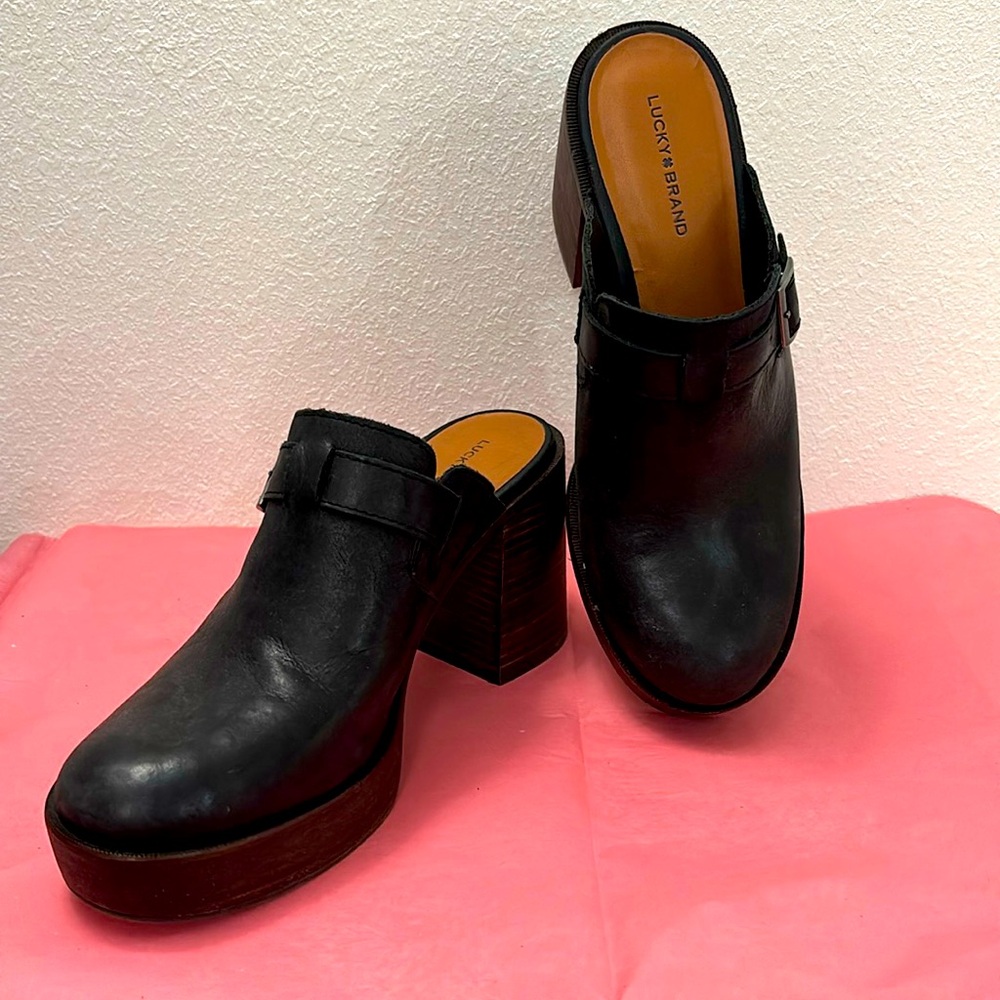 Lucky Brand Heeled Clogs
